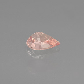 0.51캐럿 천연 파파라차 사파이어, 배 모양, 6×4.2 mm, VS