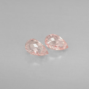 캐럿 천연 파파라차 사파이어 보석, 브리올레트, 5.8×3.6 mm, VS