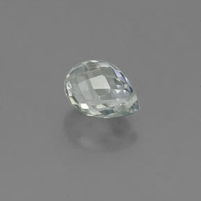 0.92캐럿 천연 그린 사파이어, 브리올레트, 6.2×4.3 mm, VS