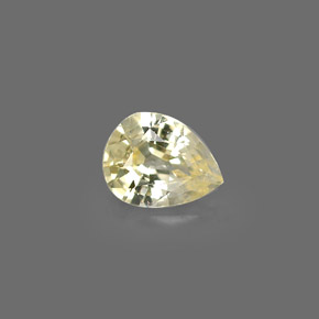 0.44캐럿 천연 골든 옐로우 사파이어, 배 모양, 5.5×4.3 mm, VVS