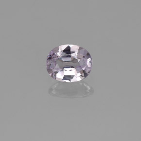 0.42캐럿 천연 라이트 바이올렛 화이트 사파이어, 타원형 컷, 5.2×4.2 mm, VS-SI