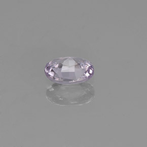 0.42캐럿 천연 라이트 바이올렛 화이트 사파이어, 타원형 컷, 5.2×4.2 mm, VS-SI