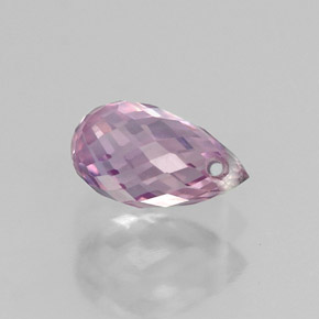 0.78캐럿 천연 퍼플 핑크 사파이어, 브리올레트, 6.3×4 mm, VVS-VS