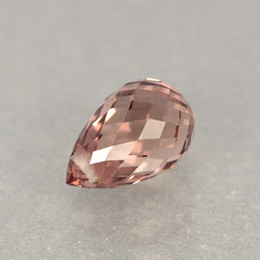0.90캐럿 천연 로즈 사파이어, 브리올레트, 6.2×4.2 mm, VVS-VS