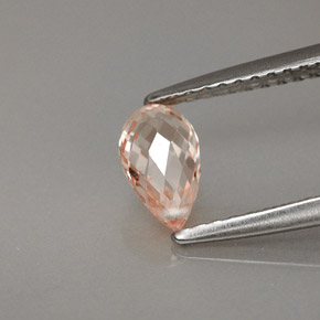 0.89캐럿 천연 골든 옐로우 사파이어, 브리올레트, 7×4.1 mm, VVS