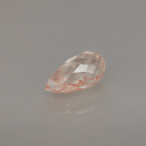 0.89캐럿 천연 골든 옐로우 사파이어, 브리올레트, 7×4.1 mm, VVS