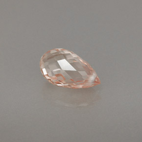0.89캐럿 천연 골든 옐로우 사파이어, 브리올레트, 7×4.1 mm, VVS