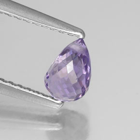0.81캐럿 천연 바이올렛 사파이어, 브리올레트, 5.8×4.1 mm, VS