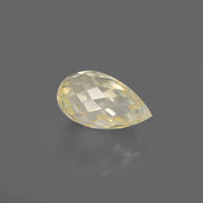 1.31캐럿 천연 골든 옐로우 사파이어, 브리올레트, 7.5×4.7 mm, VVS-VS