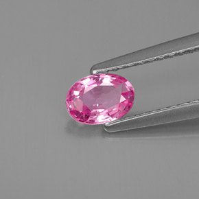 0.52캐럿 천연 핑크 사파이어, 타원형 컷, 5.7×4.1 mm, VS