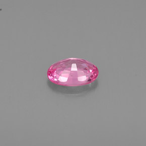 0.52캐럿 천연 핑크 사파이어, 타원형 컷, 5.7×4.1 mm, VS
