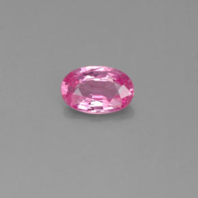0.54캐럿 천연 핑크 사파이어, 타원형 컷, 6.2×4 mm, VS
