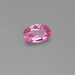0.54캐럿 천연 핑크 사파이어, 타원형 컷, 6.2×4 mm, VS