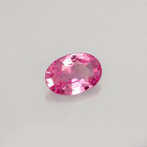 0.47캐럿 천연 핑크 사파이어, 타원형 컷, 5.9×4.1 mm, IF