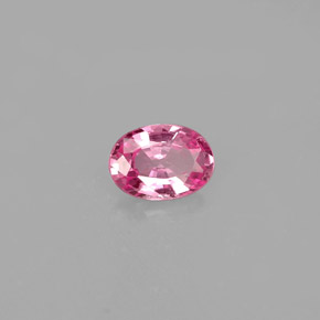 0.47캐럿 천연 핑크 사파이어, 타원형 컷, 5.6×4 mm, VVS-VS