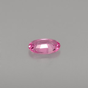 0.51캐럿 천연 핑크 사파이어, 타원형 컷, 6.2×4.1 mm, VVS