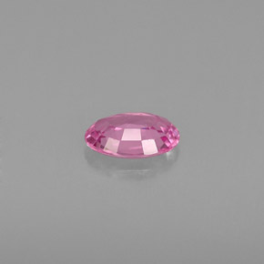 0.53캐럿 천연 핑크 사파이어, 타원형 컷, 6.2×4.1 mm, VVS