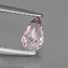 0.69캐럿 천연 라이트 핑크 사파이어, 브리올레트, 6.2×3.8 mm, VS-SI