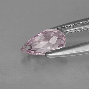 0.69캐럿 천연 라이트 핑크 사파이어, 브리올레트, 6.2×3.8 mm, VS-SI