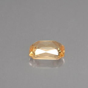 1.12캐럿 천연 라이트 오렌지 사파이어, 에메랄드 컷, 6.9×5.1 mm, VVS-VS
