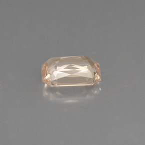 1.20캐럿 천연 라이트 오렌지 사파이어, 에메랄드 컷, 7×5.1 mm, VVS