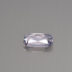 0.89캐럿 천연 라이트 바이올렛 사파이어, 에메랄드 컷, 7×4.9 mm, VVS-VS