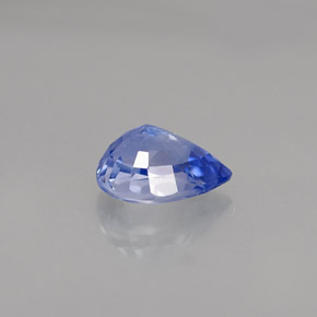 0.98캐럿 천연 콘플라워 블루 사파이어, 배 모양, 6.9×5 mm, VVS