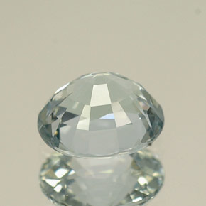 1.25캐럿 천연 라이트 그린 사파이어, 타원형 컷, 6.6×5.7 mm, IF