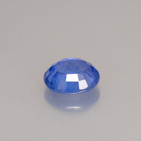 1.30캐럿 천연 콘플라워 블루 사파이어, 타원형 컷, 6.8×6.2 mm, VS