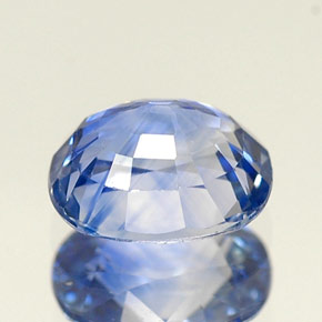 1.32캐럿 천연 라이트 블루 사파이어, 쿠션 컷, 6.8×5.5 mm, VVS-VS