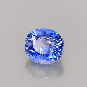 1.02캐럿 천연 바이올렛 블루 사파이어, 타원형 컷, 5.5×4.9 mm, VVS-VS