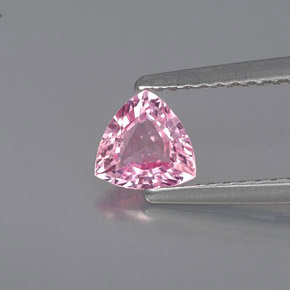 0.64캐럿 천연 핑크 사파이어, 트릴리언, 5.5×5.5 mm, VS
