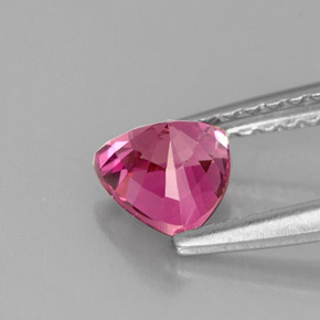 0.71캐럿 천연 퍼플 핑크 사파이어, 트릴리언, 5.2×5.2 mm, VVS