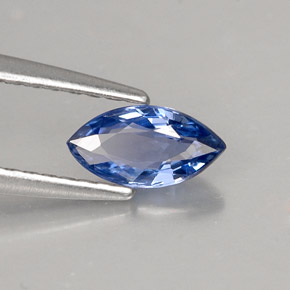 0.52캐럿 천연 콘플라워 블루 사파이어, 마퀴즈, 7.1×3.7 mm, VVS-VS