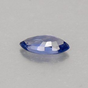 0.52캐럿 천연 콘플라워 블루 사파이어, 마퀴즈, 7.1×3.7 mm, VVS-VS