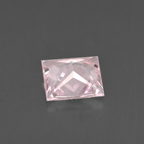 1.00캐럿 천연 라이트 핑크 사파이어, 스퀘어, 6×5.9 mm, VS
