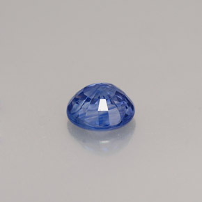 0.93캐럿 천연 콘플라워 블루 사파이어, 라운드 컷, 5.80 mm, VS