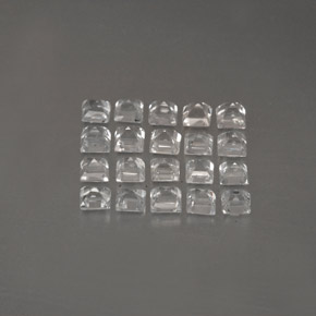 캐럿 천연 화이트 사파이어 보석, 스퀘어, 2.1×2.1 mm, VVS-VS