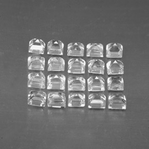 캐럿 천연 화이트 사파이어 보석, 스퀘어, 2.2×2.2 mm, VVS-VS