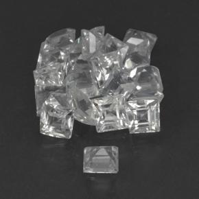 1.69캐럿 천연 클리어 화이트 사파이어 보석, 스퀘어, 2.3×2.3 mm, VVS-VS
