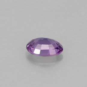 0.57캐럿 천연 핑크빛 퍼플 사파이어, 타원형 컷, 5.9×4.2 mm, VVS