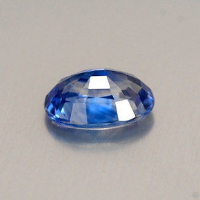 0.95캐럿 천연 콘플라워 블루 사파이어, 타원형 컷, 7×4.9 mm, VS
