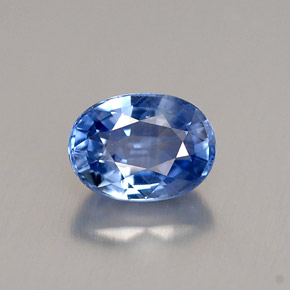 1.00캐럿 천연 콘플라워 블루 사파이어, 타원형 컷, 6.3×4.7 mm, VS