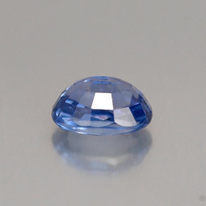 1.00캐럿 천연 콘플라워 블루 사파이어, 타원형 컷, 6.3×4.7 mm, VS