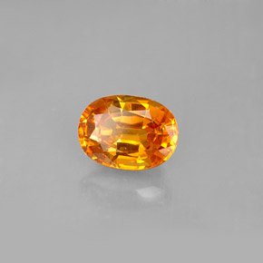 1.81캐럿 천연 만다린 오렌지 사파이어, 타원형 컷, 8.1×6 mm, VVS