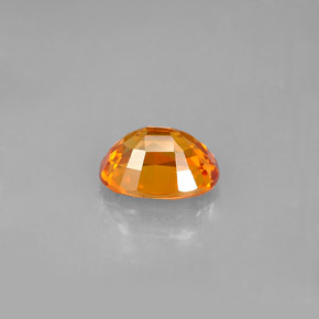 1.81캐럿 천연 만다린 오렌지 사파이어, 타원형 컷, 8.1×6 mm, VVS