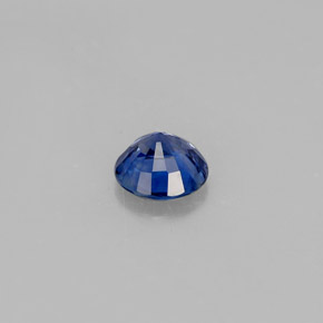 0.55캐럿 천연 블루 사파이어, 라운드 컷, 4.96 mm, VS