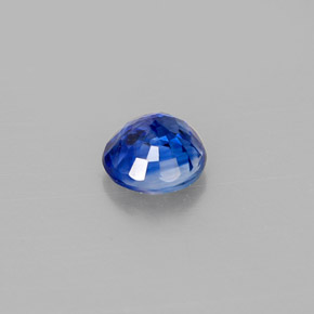 0.60캐럿 천연 블루 사파이어, 라운드 컷, 4.86 mm, VS-SI