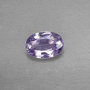 0.57캐럿 천연 바이올렛 사파이어, 타원형 컷, 6.2×4.3 mm, VVS-VS
