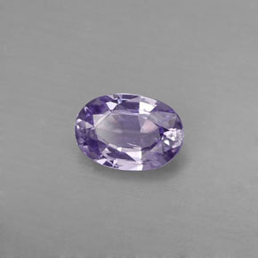 0.57캐럿 천연 바이올렛 사파이어, 타원형 컷, 6.2×4.3 mm, VVS-VS